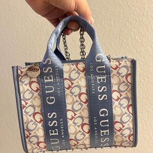 GUESS Logo Mini Tote Crossbody Purse